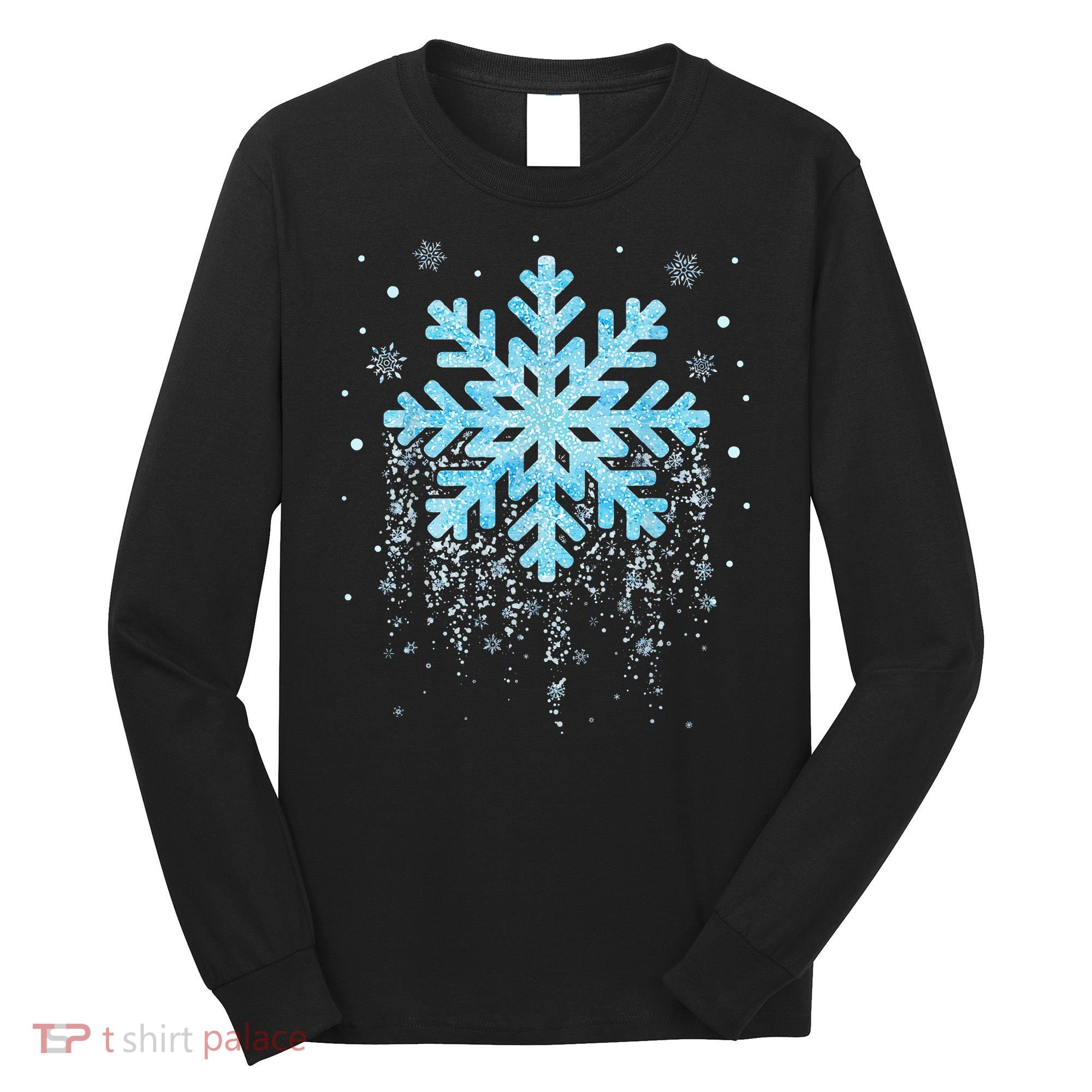 Snowflake Costume Winter Christmas Matching Long Sleeve Shirt