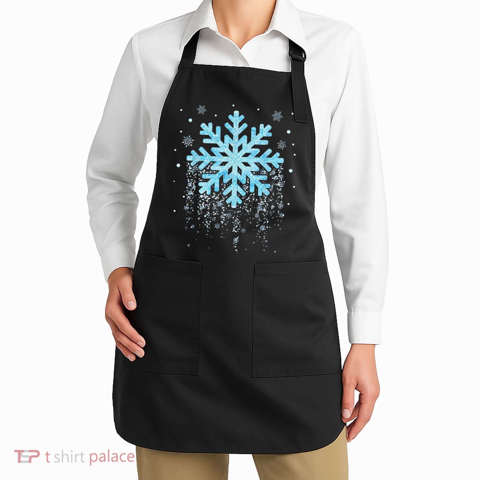 Snowflake Costume Winter Christmas Matching Apron