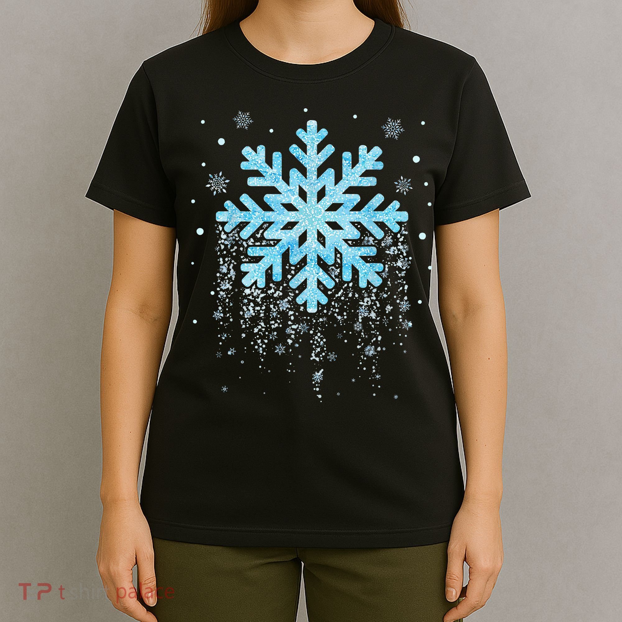 Snowflake Costume Winter Christmas Matching T-Shirt