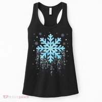 Snowflake Costume Winter Christmas Matching Women's Tank Top thumb 0