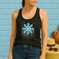 Snowflake Costume Winter Christmas Matching Women's Tank Top thumb 2