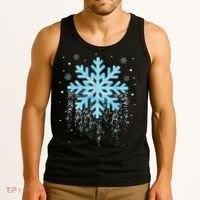 Snowflake Costume Winter Christmas Matching Tank Top thumb 3