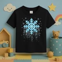 Snowflake Costume Winter Christmas Matching Toddler T-Shirt thumb 3
