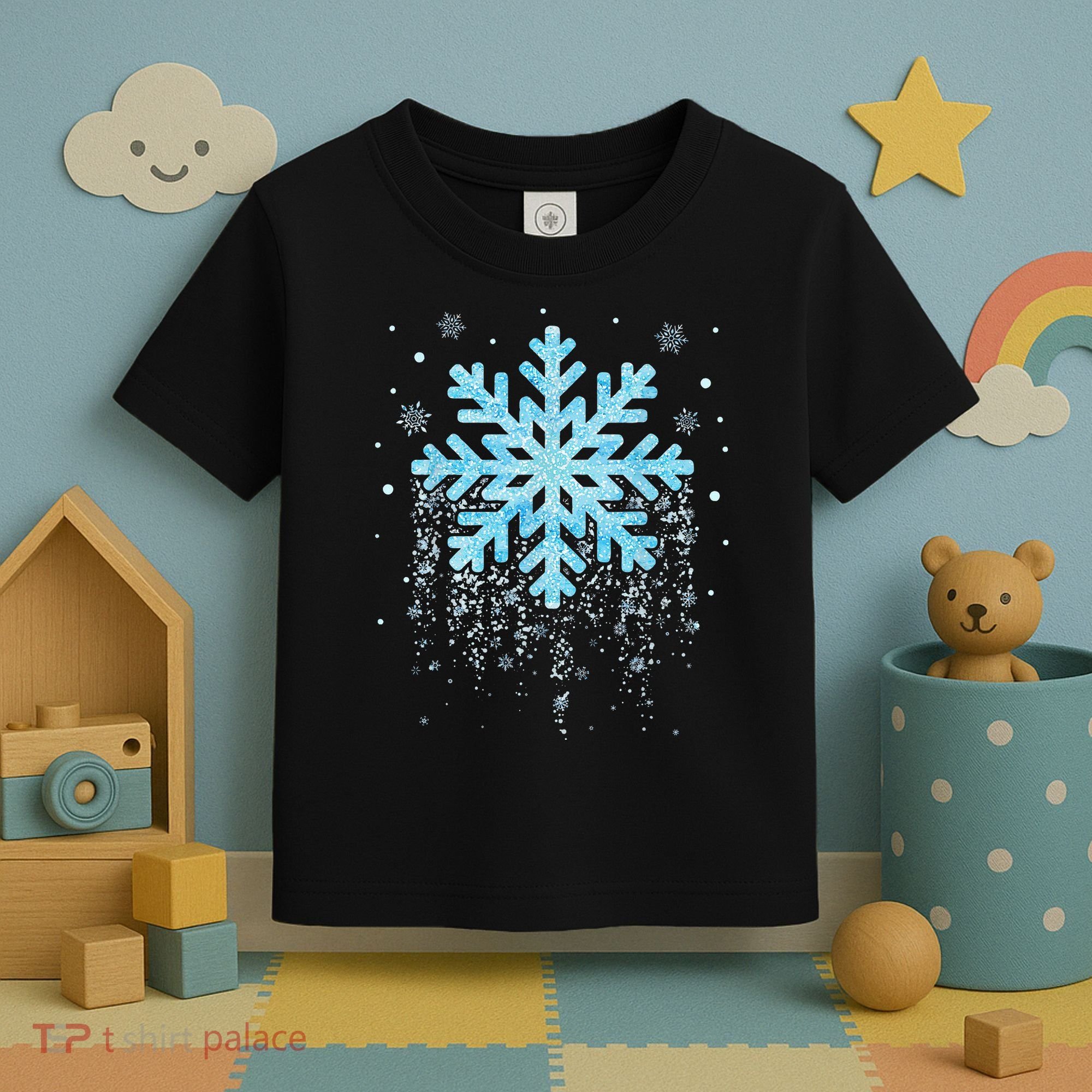 Snowflake Costume Winter Christmas Matching Toddler T-Shirt
