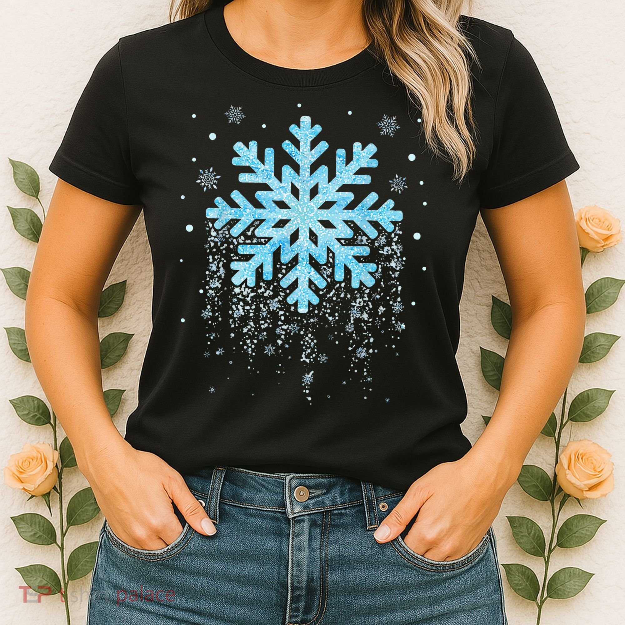 Snowflake Costume Winter Christmas Matching Women's T-Shirt