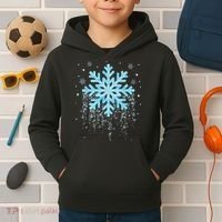 Snowflake Costume Winter Christmas Matching Kids Hoodie thumb 2