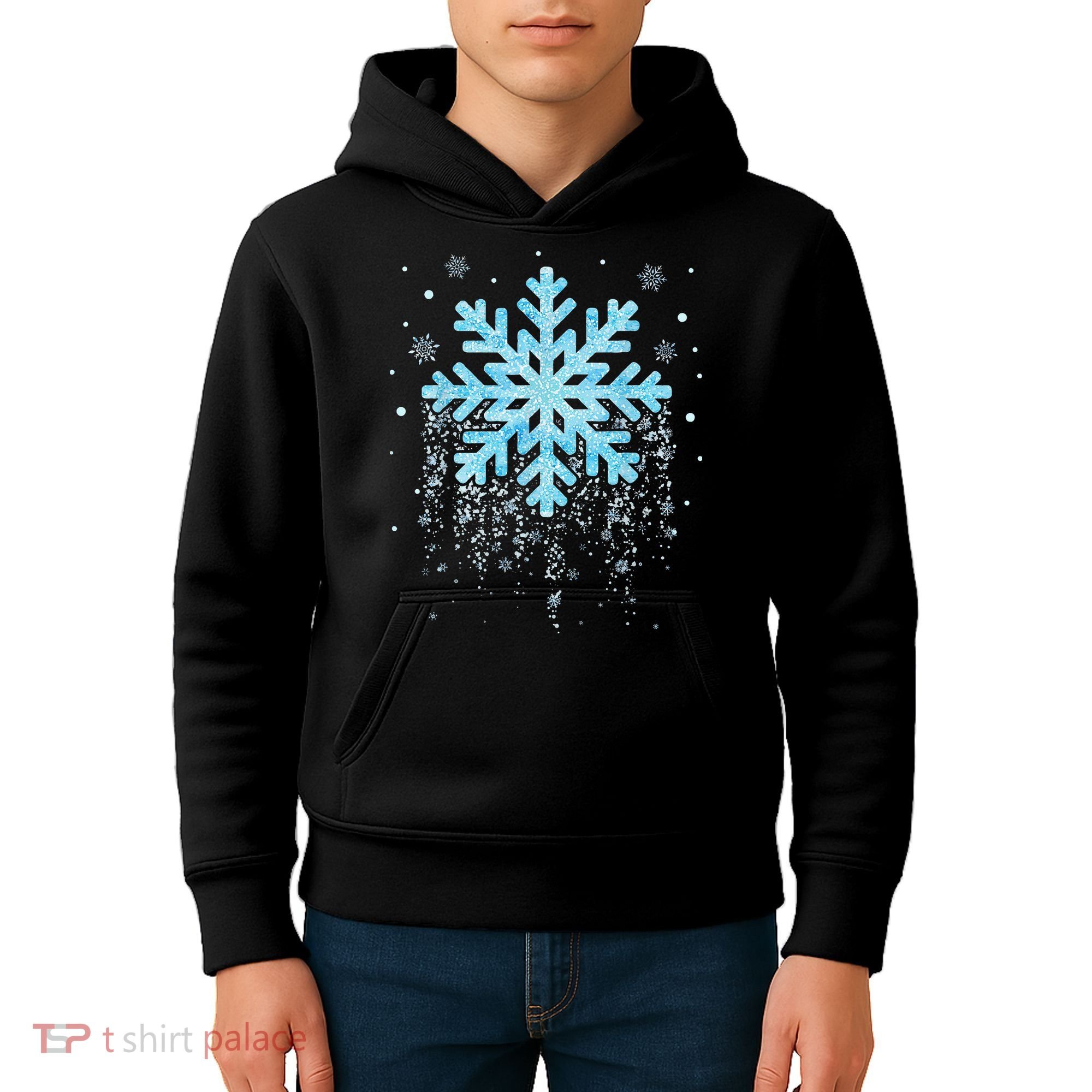 Snowflake Costume Winter Christmas Matching Kids Hoodie