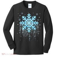 Snowflake Costume Winter Christmas Matching Kids Long Sleeve Shirt thumb 0