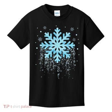 Snowflake Costume Winter Christmas Matching Kids T-Shirt