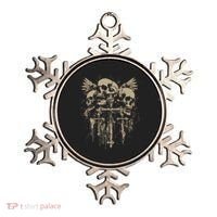 Skull Cross Wings Goth Alt Grunge Gothic Emo Aesthetic Ornament thumb 0