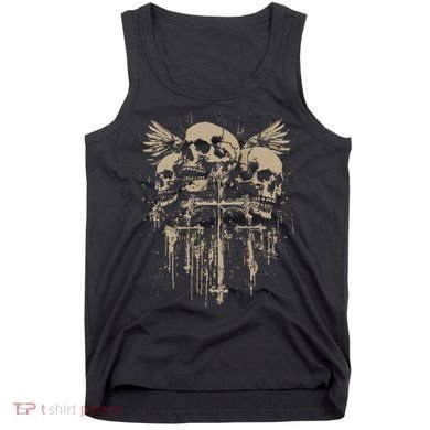 Skull Cross Wings Goth Alt Grunge Gothic Emo Aesthetic Tank Top