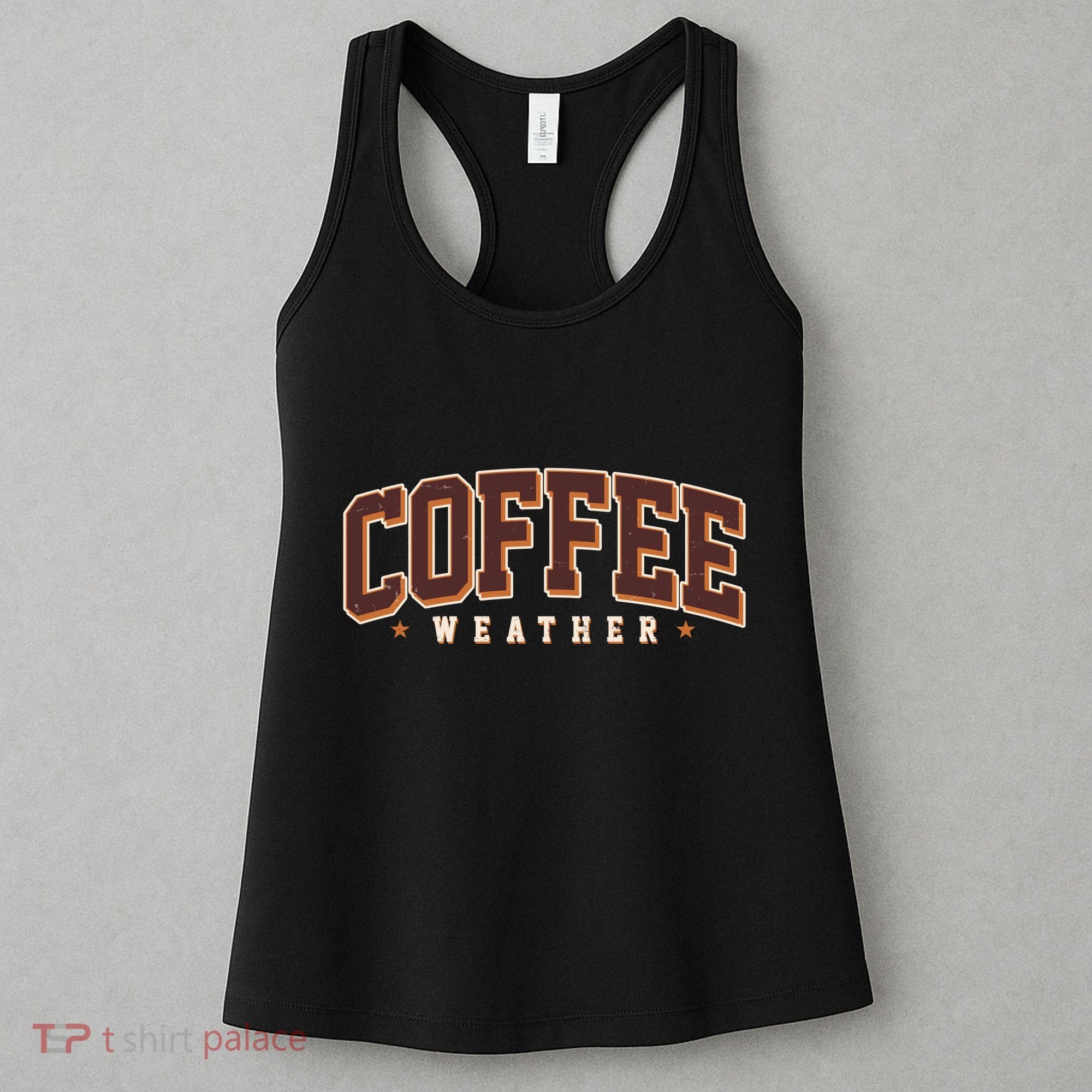 Sporty Coffee Weather Coffee Lover Fall Autumn Fan Women's Tank Top