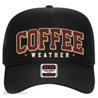 Sporty Coffee Weather Coffee Lover Fall Autumn Fan Hat thumb 0