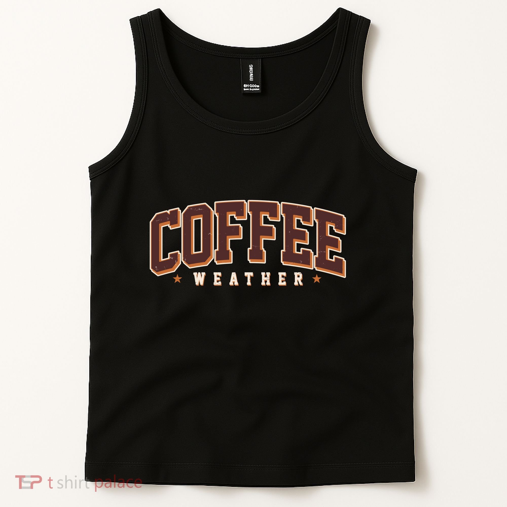 Sporty Coffee Weather Coffee Lover Fall Autumn Fan Tank Top