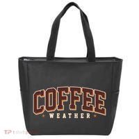 Sporty Coffee Weather Coffee Lover Fall Autumn Fan Tote Bag thumb 0