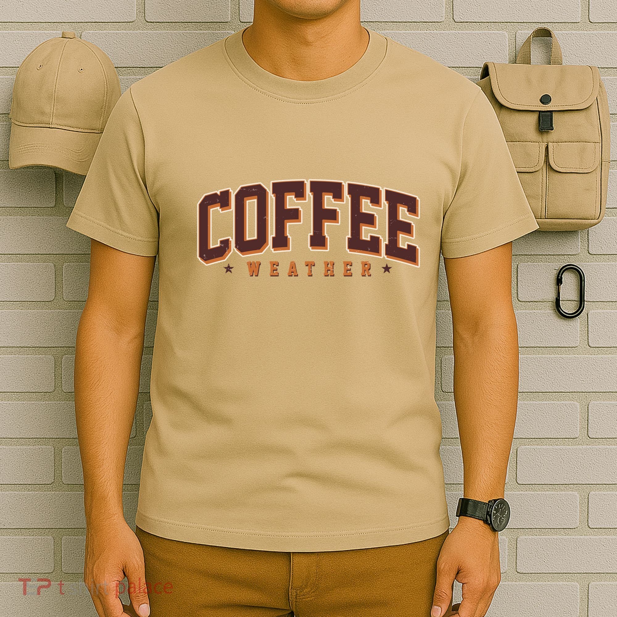 Sporty Coffee Weather Coffee Lover Fall Autumn Fan T-Shirt