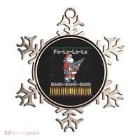 Santa Claus With A Big Gun Singing Christmas Song Funny Ugly Funny Gift Ornament thumb 0