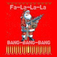 Santa Claus With A Big Gun Singing Christmas Song Funny Ugly Funny Gift Santa Hat thumb 1