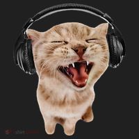 Silly Cat With Headphones Tumbler thumb 3