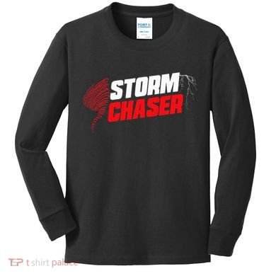 Storm Chaser Weather Tornado Kids Long Sleeve Shirt