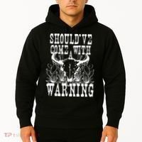 Should've Come With A Warning Western Cowboy Hoodie thumb 2