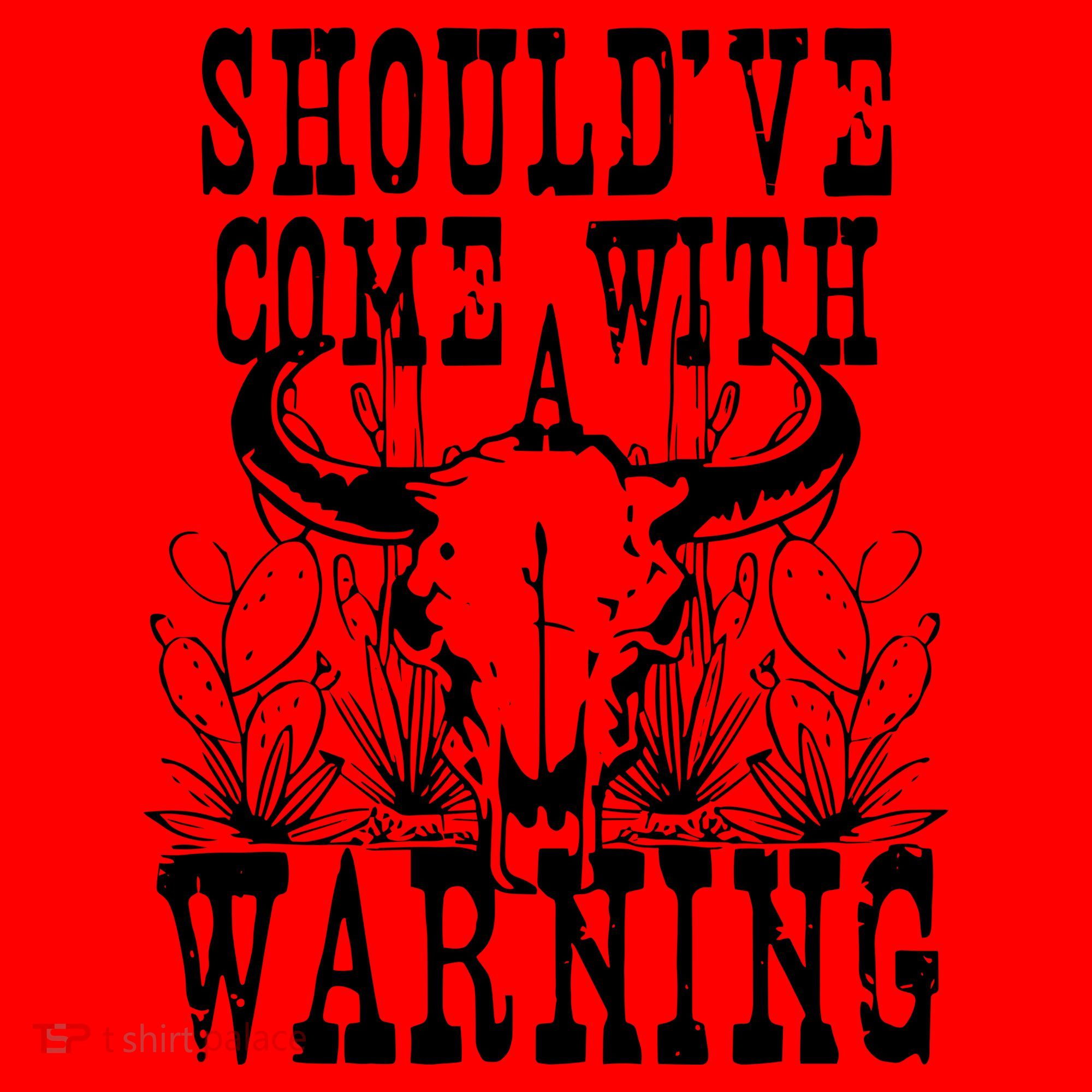 Should've Come With A Warning Western Cowboy Santa Hat