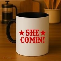 She Comin! Western Cowboy Cowgirl Coffee Mug thumb 4