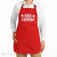 She Comin! Western Cowboy Cowgirl Apron thumb 2