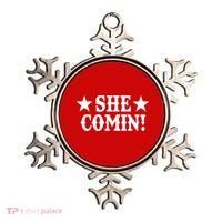 She Comin! Western Cowboy Cowgirl Ornament thumb 0
