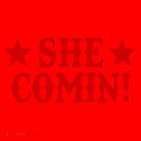 She Comin! Western Cowboy Cowgirl Santa Hat thumb 1