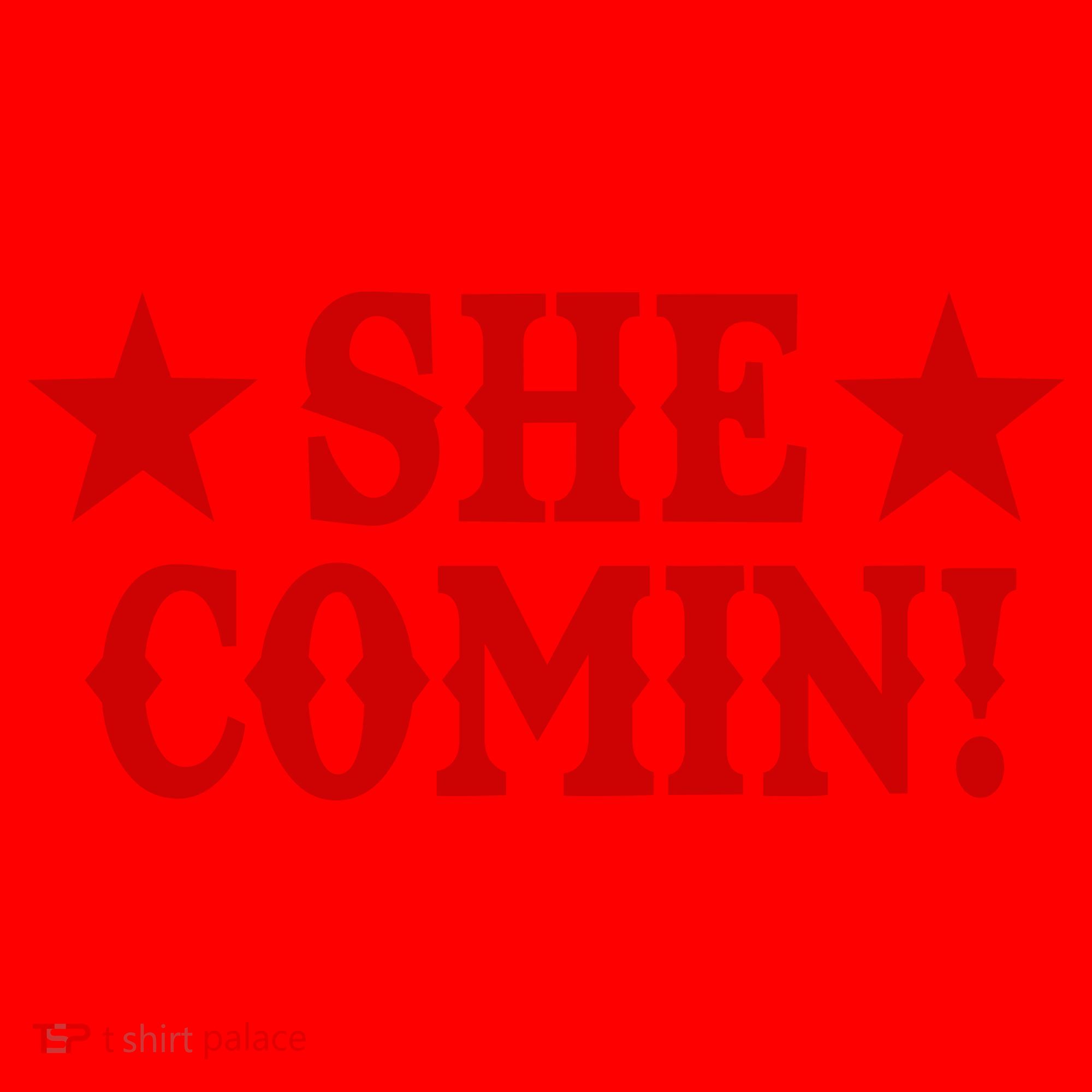She Comin! Western Cowboy Cowgirl Santa Hat