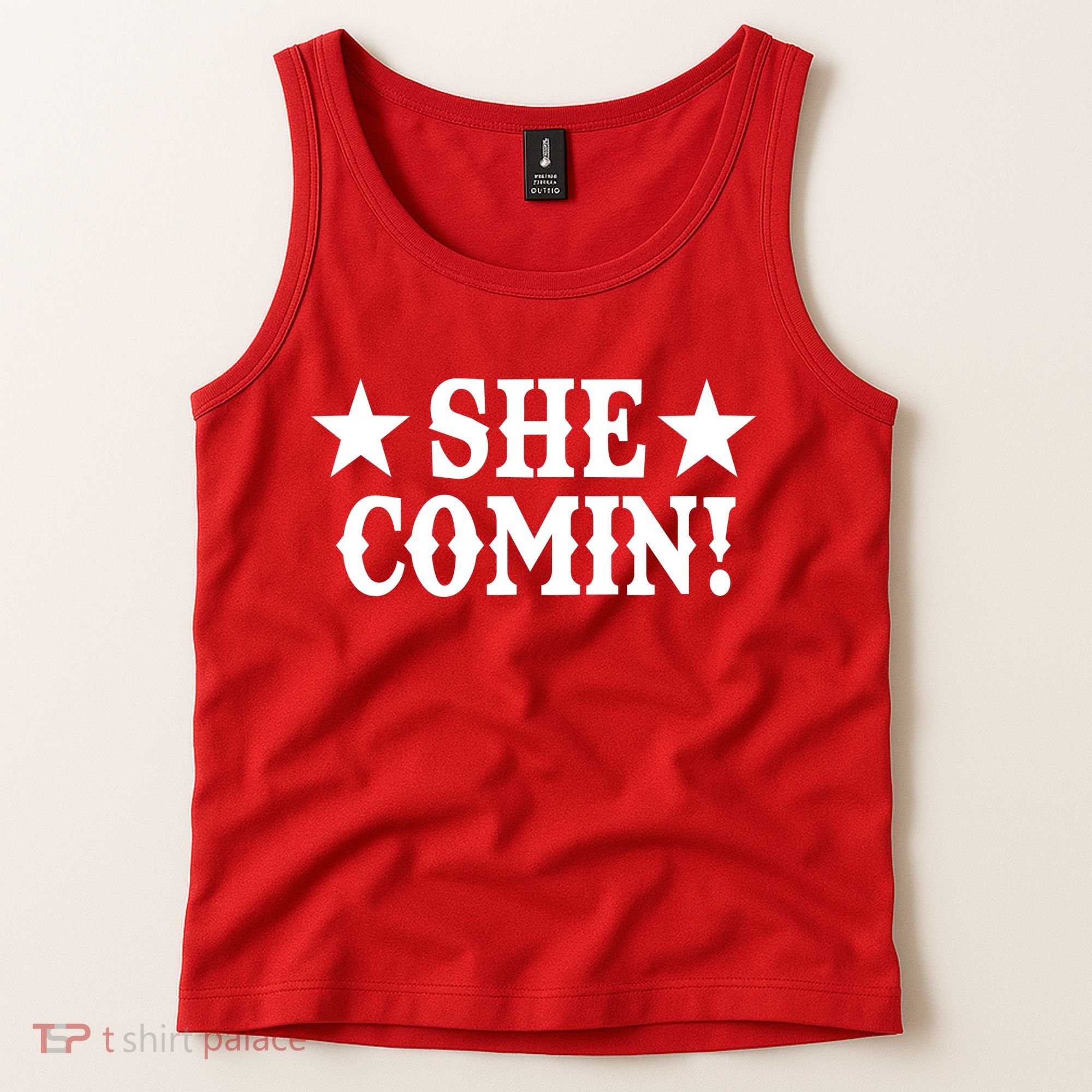 She Comin! Western Cowboy Cowgirl Tank Top