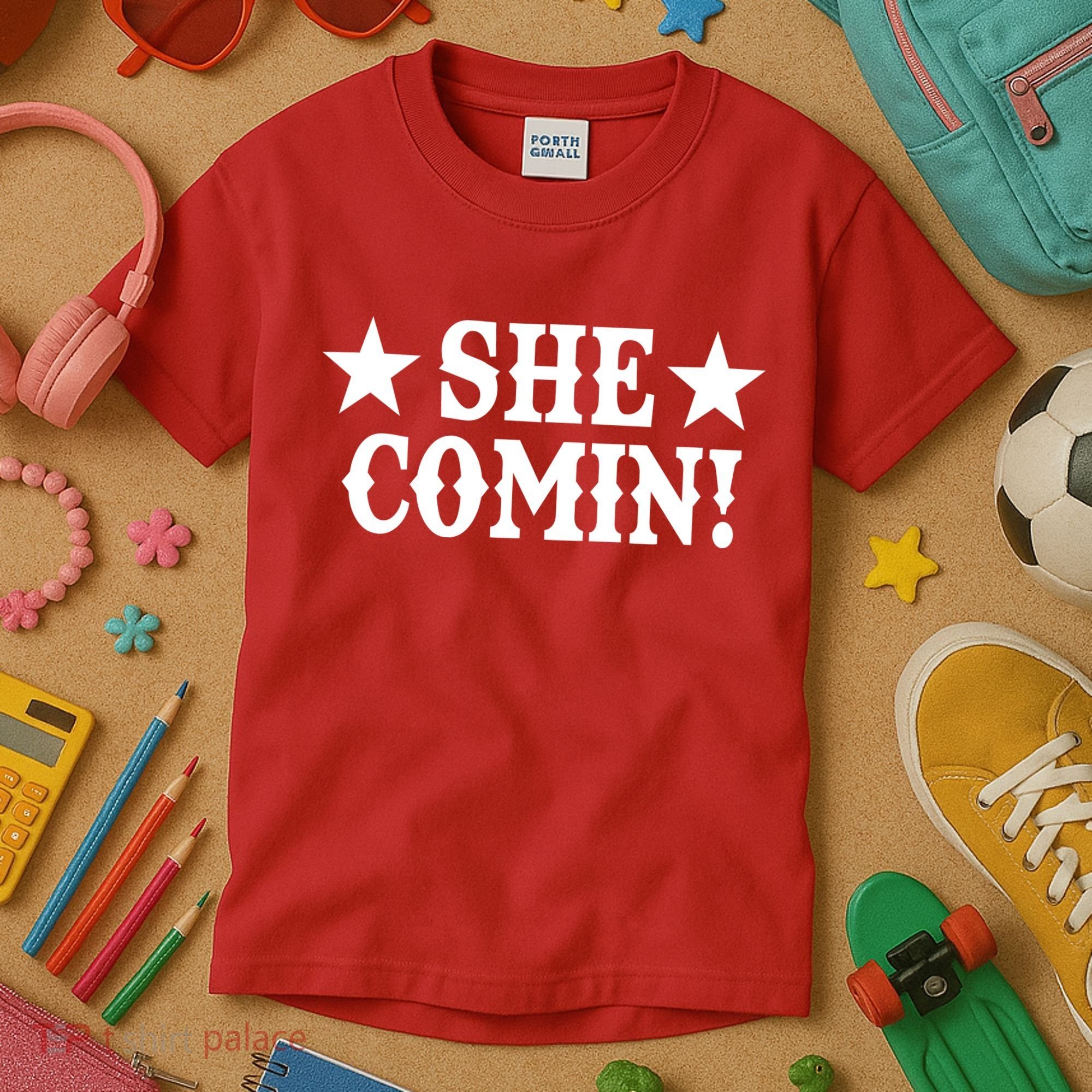 She Comin! Western Cowboy Cowgirl Kids T-Shirt