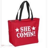 She Comin! Western Cowboy Cowgirl Tote Bag thumb 2