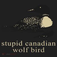 Stupid Canadian Wolf Bird Women's Sweatshirt thumb 2