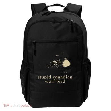 Stupid Canadian Wolf Bird Backpack