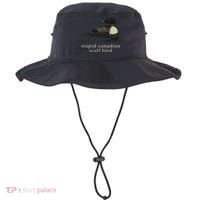 Stupid Canadian Wolf Bird Bucket Hat thumb 0