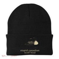 Stupid Canadian Wolf Bird Beanie thumb 0