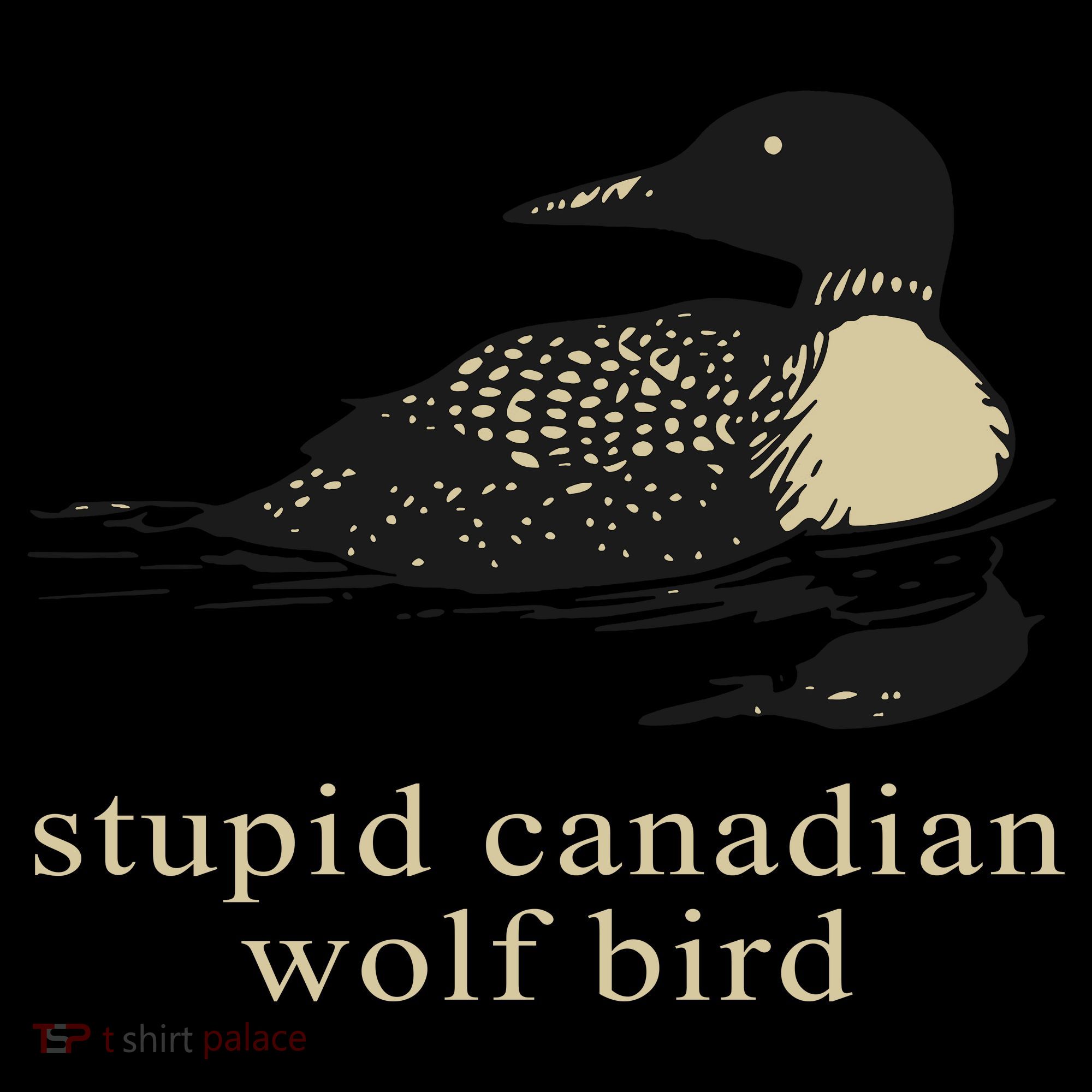 Stupid Canadian Wolf Bird Tote Bag