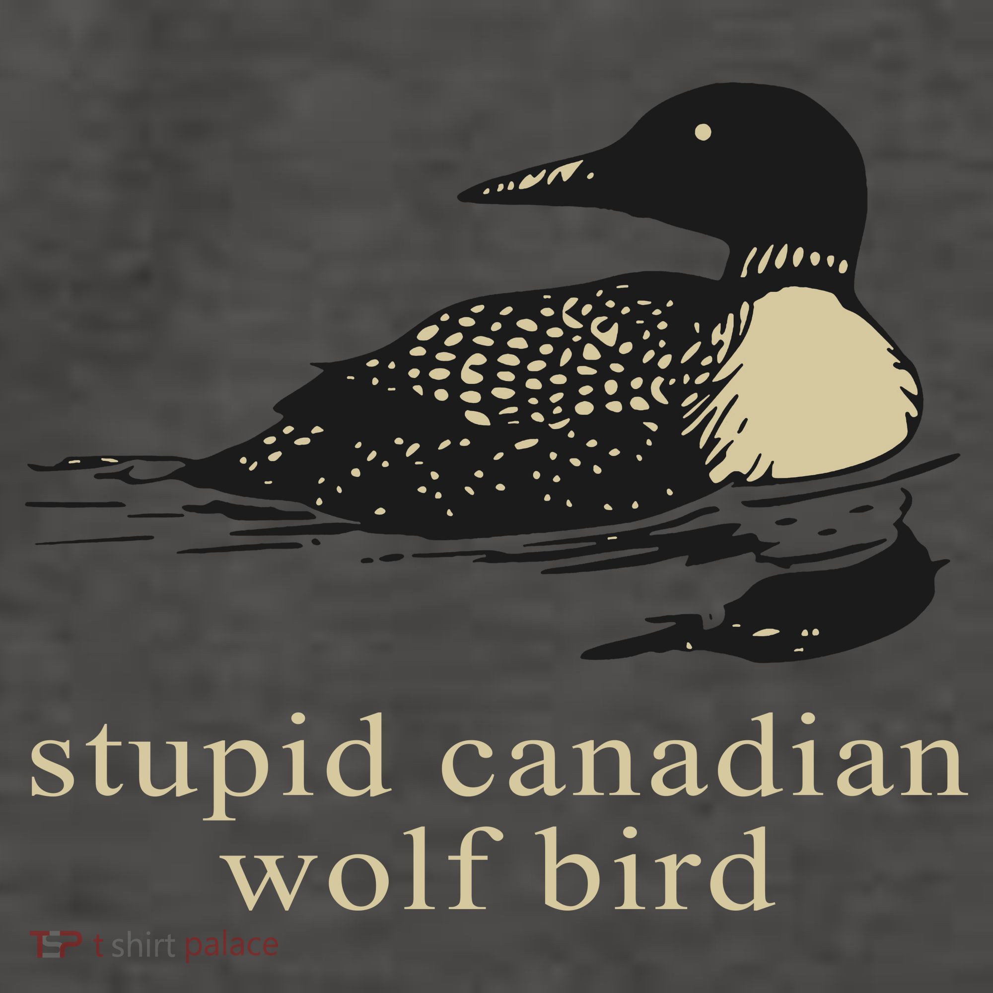 Stupid Canadian Wolf Bird Vector Backpack