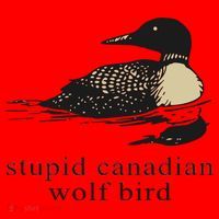 Stupid Canadian Wolf Bird Santa Hat thumb 1