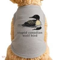 Stupid Canadian Wolf Bird Doggie Tank thumb 0