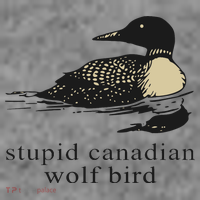 Stupid Canadian Wolf Bird Hoodie thumb 7