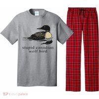 Stupid Canadian Wolf Bird Pajama Set thumb 0