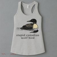 Stupid Canadian Wolf Bird Women's Tank Top thumb 3