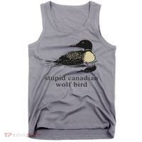 Stupid Canadian Wolf Bird Tank Top thumb 0