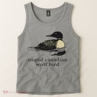 Stupid Canadian Wolf Bird Tank Top thumb 2