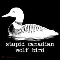 Stupid Canadian Wolf Bird Funny Meme Sustainable Bucket Hat thumb 2