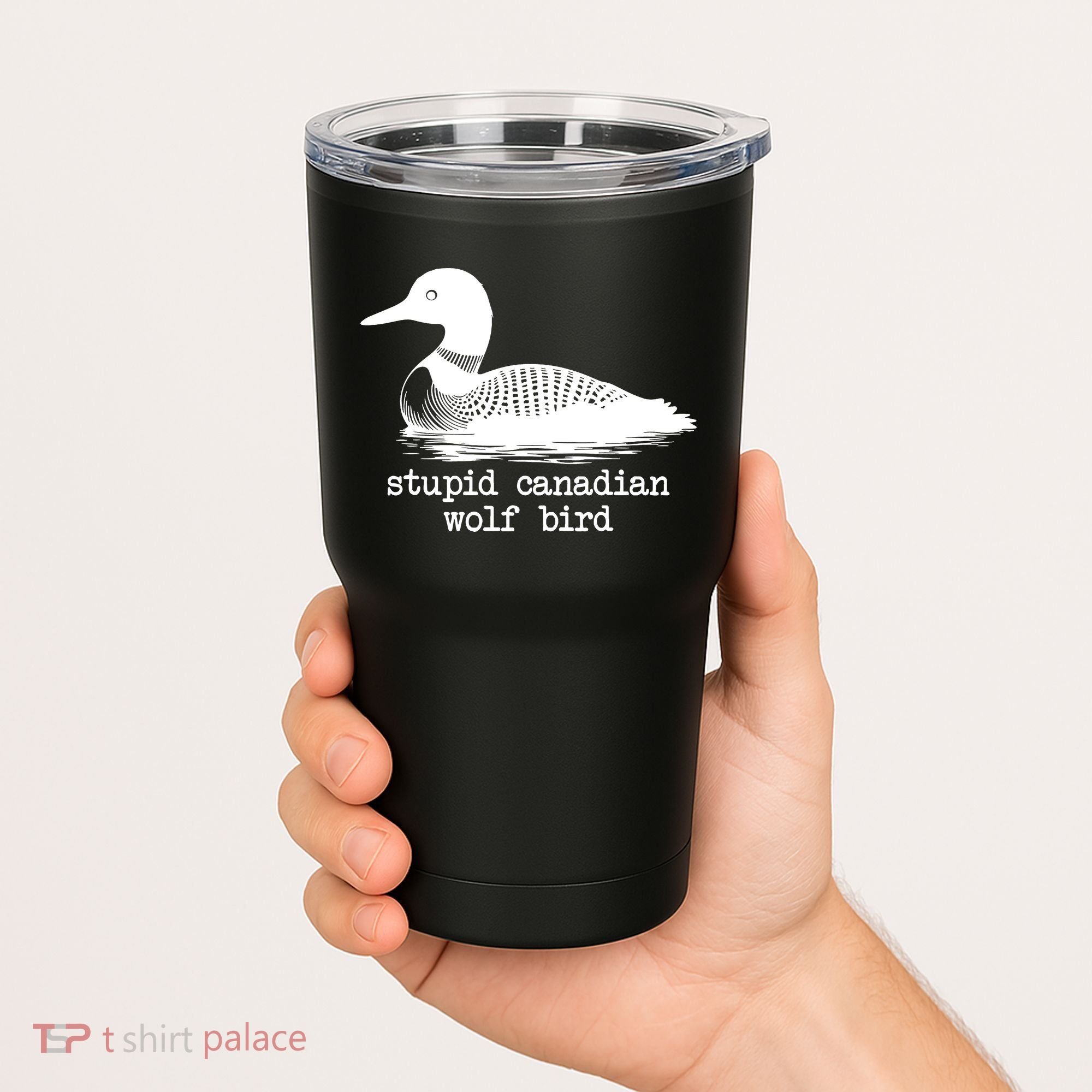 Stupid Canadian Wolf Bird Funny Meme Tumbler