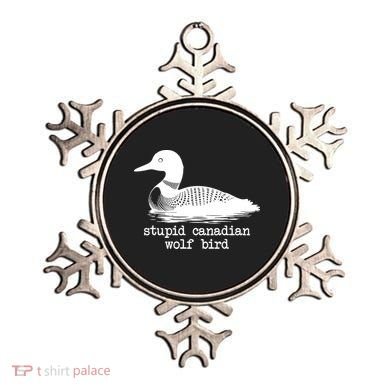 Stupid Canadian Wolf Bird Funny Meme Ornament